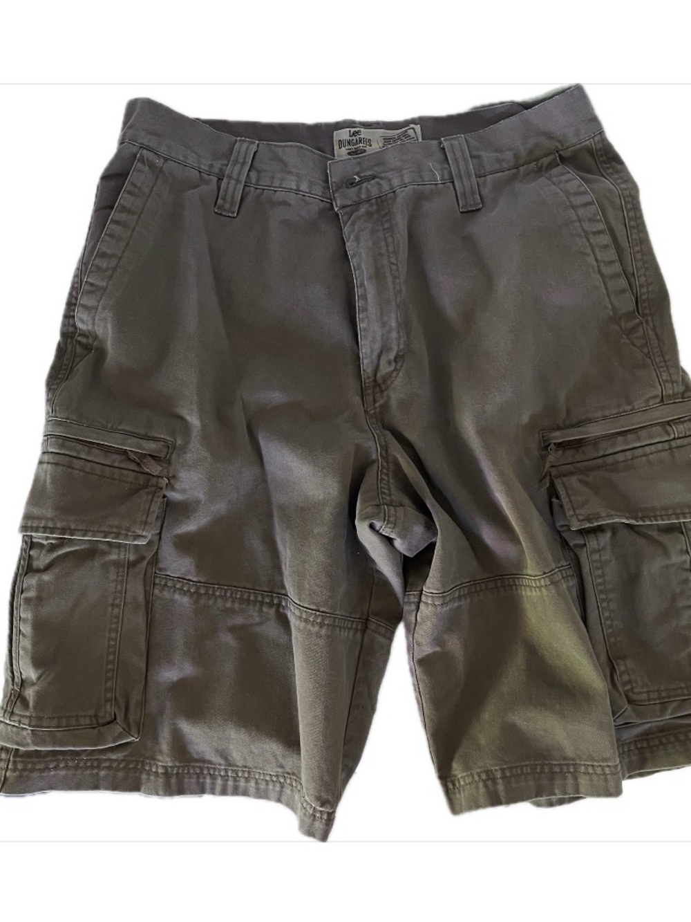 Lee Dungarees Men's Cargo Shorts in Khaki Olive